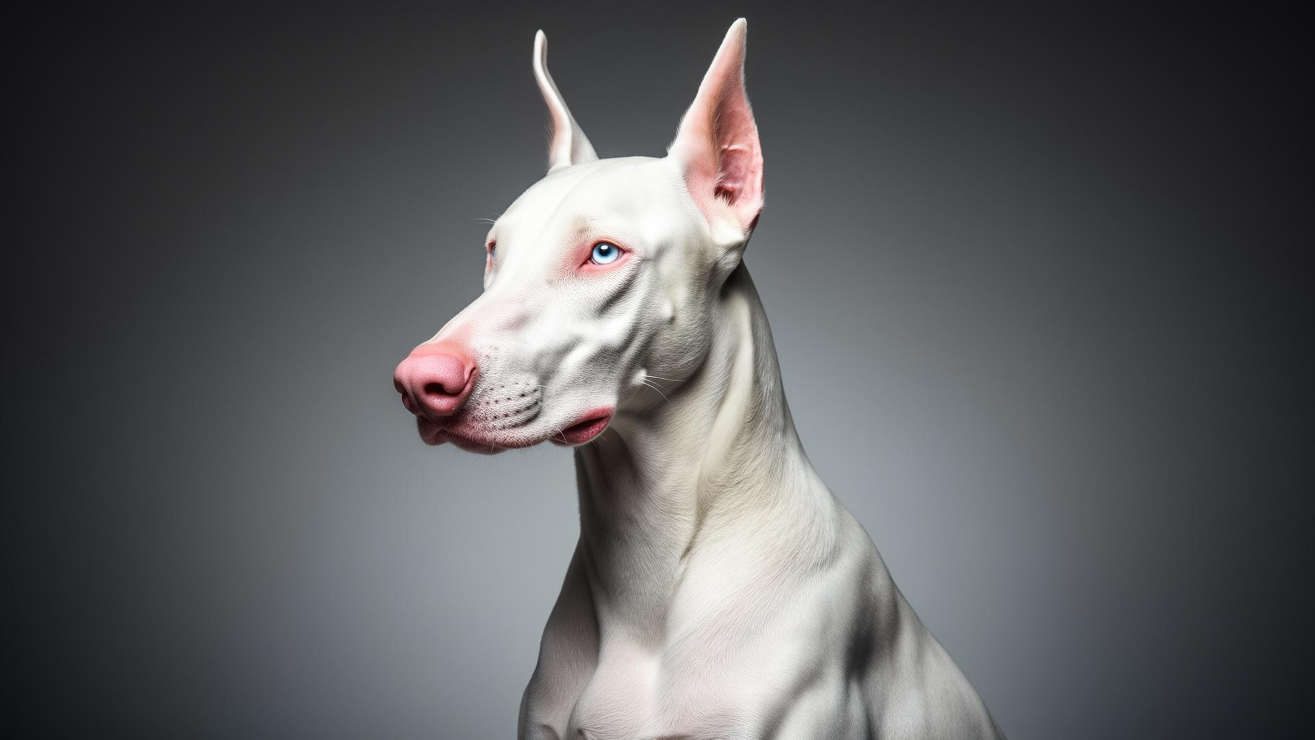 Dóberman Albino macho adulto premium